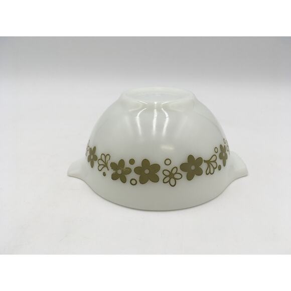 Set of 4Pyrex Green Spring Blossom Nesting Mixing Bowl Set 441 442 443 444 EUC - Picture 7 of 9